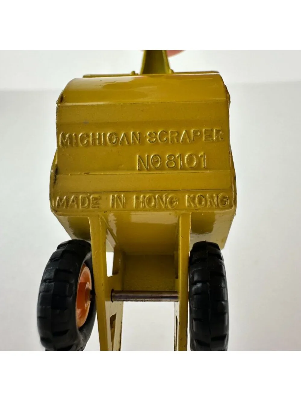 Michigan Scraper No 8108 Hong Kong Die Cast Yellow